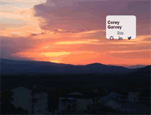 Tablet Screenshot of coreygarvey.com